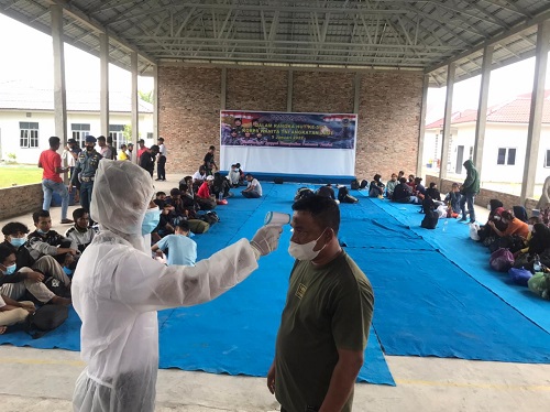 53 PMI ilegal diamankan Patroli laut gabungan TNI AL Lanal TBA dan Polres Asahan hendak ke Malaysia 1