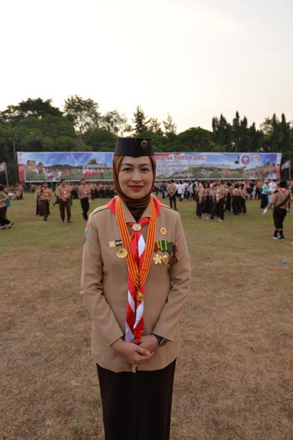 Airin usai terima penghargaan Lencana Melati