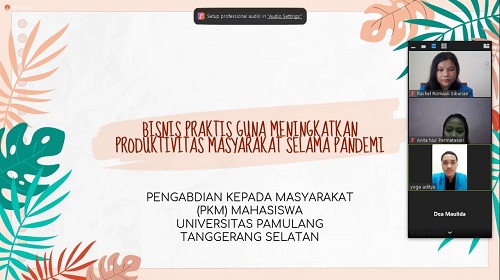 Mahasiswa UNPAM Beri Penyuluhan Kiat Berbisnis 3