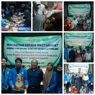 Pelatihan Membuat Snack Tower bersama Anak Anak Panti Asuhan Raudhatul Hikmah 2