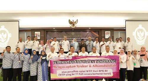 Pemkab Tangerang Kembali Raih WTP Ke 15 Kali Berturut turut 2