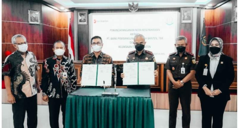 Tingkatkan Performa Perseroan, Bank Banten Teken MoU dengan Kejati Banten