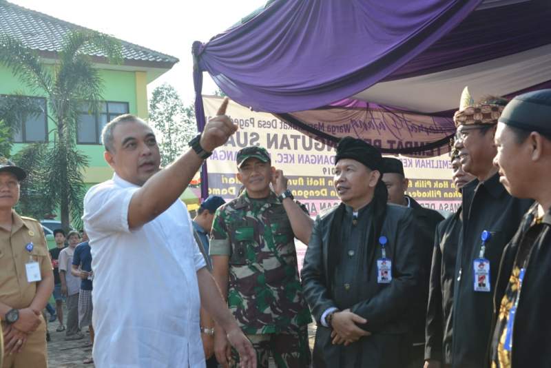 Zaki Dan Forkopimda Pantau Proses Pilkades Di Pagedangan