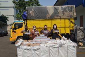 Lakukan Operasi Gempur Rokok Ilegal, DJBC Banten Sita 460.000 Batang Rokok Tanpa Cukai