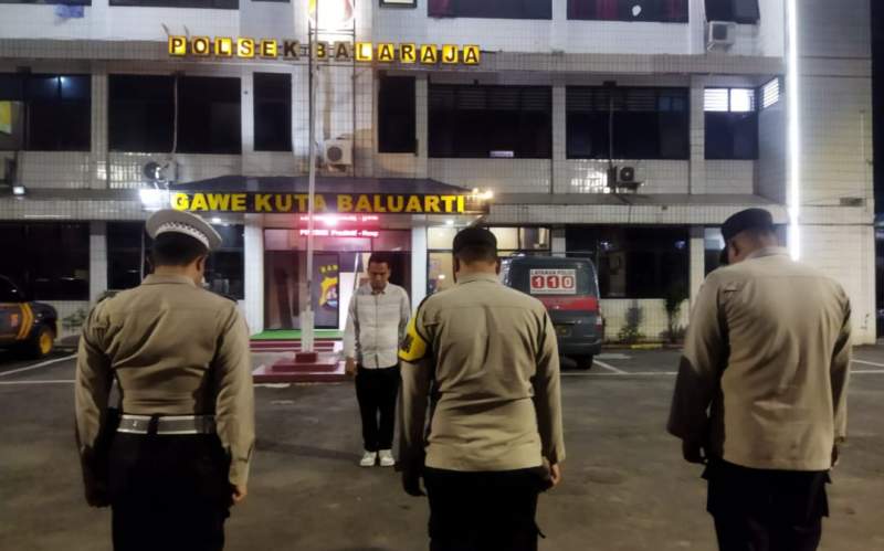 Anggota Polsek Balaraja Gelar Pengamanan Sispam Mako