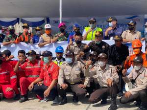 Ditpolairud Polda Banten Ikuti Drill Gempa Bumi dan Tsunami