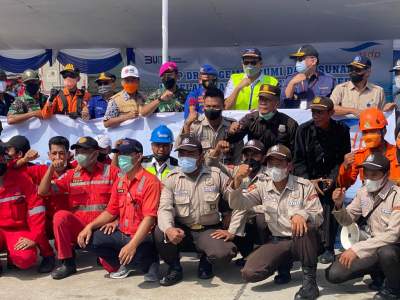 Ditpolairud Polda Banten Ikuti Drill Gempa Bumi dan Tsunami