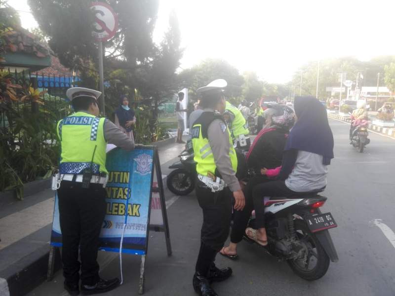 Satlantas Polres Lebak Gelar Razia Rutin