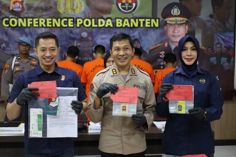 Polda Banten Amankan Pelaku Perdaganga Ilegal.