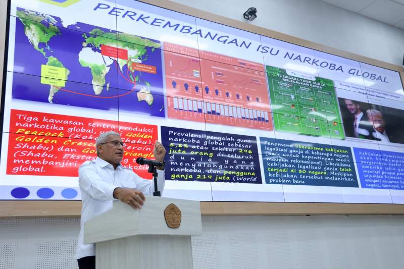 Buka Wawasan Mahasiswa UNRI terkait Narkoba,  Kepala BNN RI Sampaikan Kuliah Umum