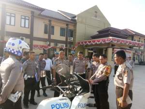 Polres Serang Menerima Kunjungan Tim&nbsp; Puslitbang Polri, Guna penelitian Kelayakan Kendaraan