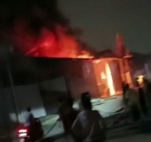 Gudang Scooter Milik PT YCTI di Kosambi Ludes Terbakar