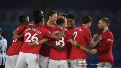 Setan Merah Gilas Brighton 3 Gol Tanpa Balas