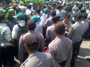 Aksi Nyaris Ricuh Warnai Unjuk Rasa SPIJ