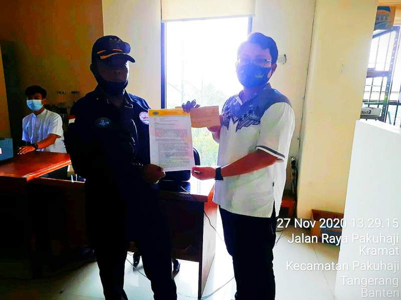 LSM Geram Surati Kecamatan Pakuhaji Terkait Proyek Paving Block