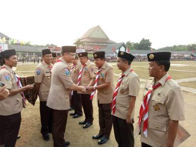 Wagub Banten  Hadiri Peringatan HUT Pramuka di Tigaraksa