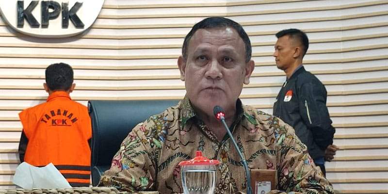 Ketua KPK, Firli Bahuri di Gedung KPK, Jakarta.