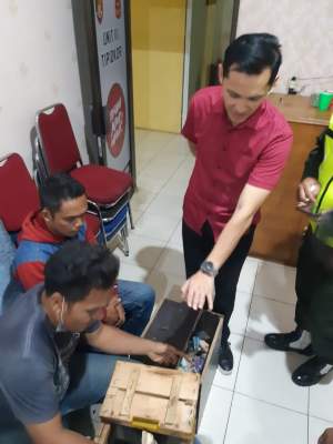 Polres Serang Kota Amankan 8 Petugas Parkir Liar Dikawasan Di Kawasan Banten Lama