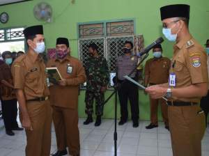 Camat Sepatan Timur Lantik Pejabat Kepala Desa Lebak Wangi