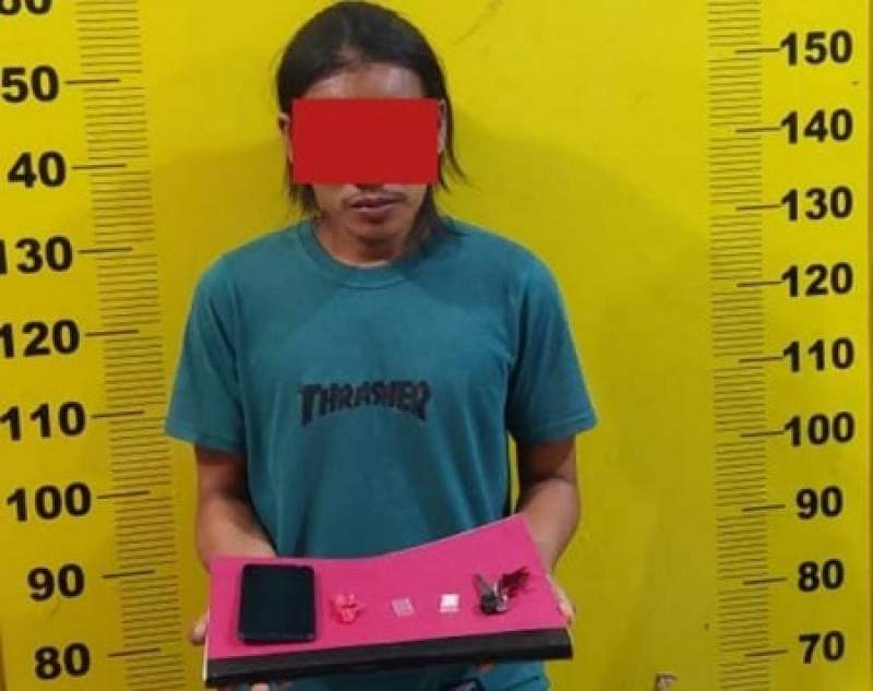 Sat Res Narkoba Polres Asahan Amankan Seorang Pria Sebagai Kurir Narkoba
