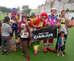 Peduli Bencana Cianjur, Komunitas Badut Batara Galang Dana