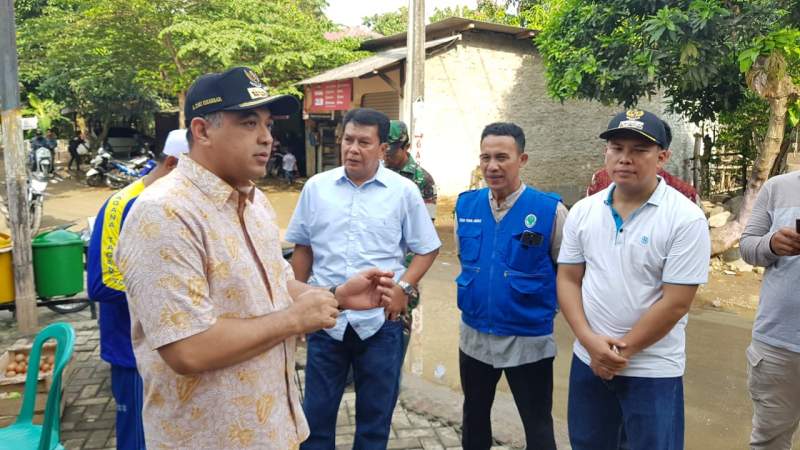 Blusukan Ke Lokasi Banjir Tanjung Burung, Zaki Cek Kesiapan Dapur Umum dan Tenaga Medis