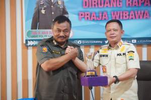 Satpol PP Kab Tangerang Terima Kunker dari Satpol PP Kota Palembang