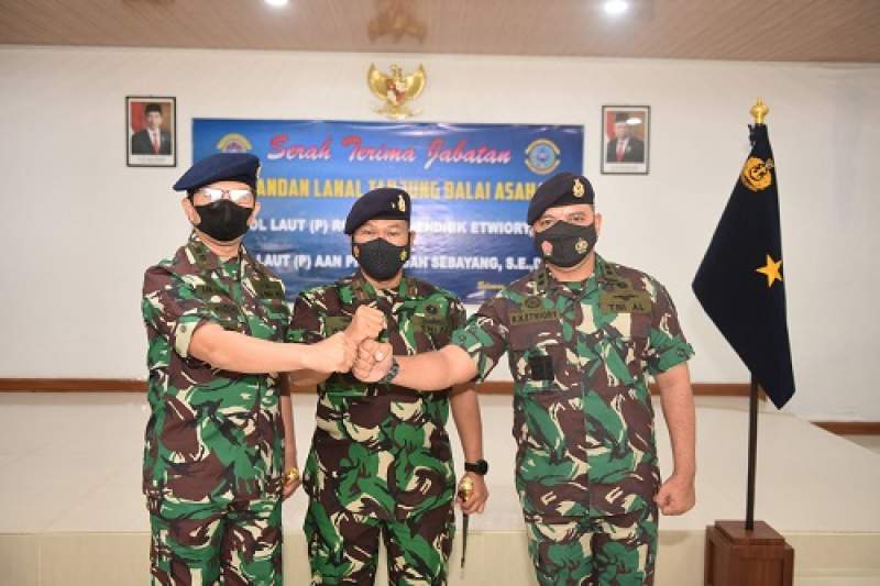 Letkol Laut (P) Aan Sebayang Jabat Danlanal TBA