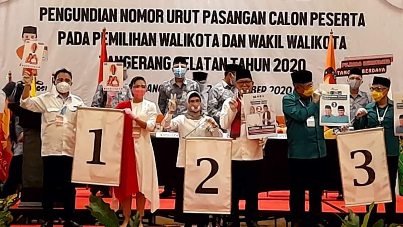 3 Paslon Pilkada Tangsel 2020. (foto/dok.dt-db).