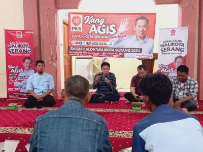 Diusung PKS, Bacalon Walikota Serang Nur Agis Aulia Gencar Sosialisasi di Seluruh Titik Kecamatan Kota Serang