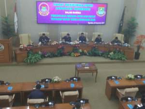 Rapat paripurna DPRD Kabupaten Tangerang.