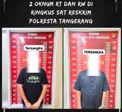 Terkena OTT Polisi, Ketua RT Dan RW Binong Ditahan Polisi