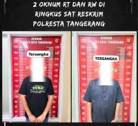 Terkena OTT Polisi, Ketua RT Dan RW Binong Ditahan Polisi