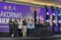 Capres-Cawapres peserta Pemilu 2024 menggelar rakor di Jakarta, Senin (27/11/2023).