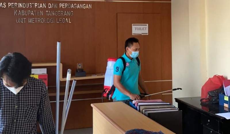 Ada ASN Terpapar Covid, Kantor Metreologi Disperindag Disterilkan