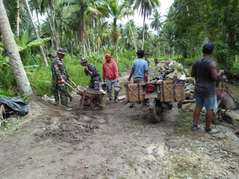 Inilah Progres Pekerjaan Fisik di TMMD ke 115 Kodim 0208/As di Kecamatan Sei Kepayang