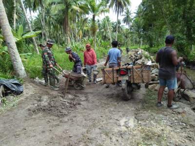 Inilah Progres Pekerjaan Fisik di TMMD ke 115 Kodim 0208/As di Kecamatan Sei Kepayang
