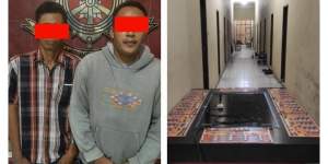 Grebek Lokasi Judi Tembak Ikan di Desa Sei Kamah 1, Sat Reskrim Polres Asahan Amankan Dua Orang Pria