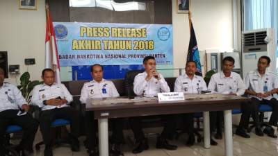 Akhir Tahun 2018, BNNP Banten Ungkap 26 Kasus