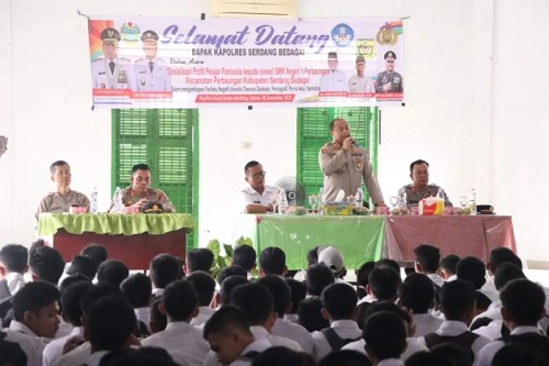 Kapolres Serdang Bedagai, AKBP Ali Machfud himbau pelajar jauhi geng motor.