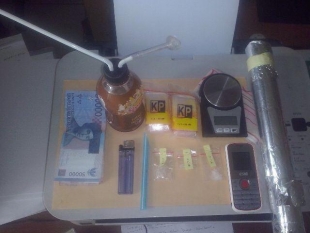 Barang bukti kedua bandar sabu yang berhasil disita polisi
