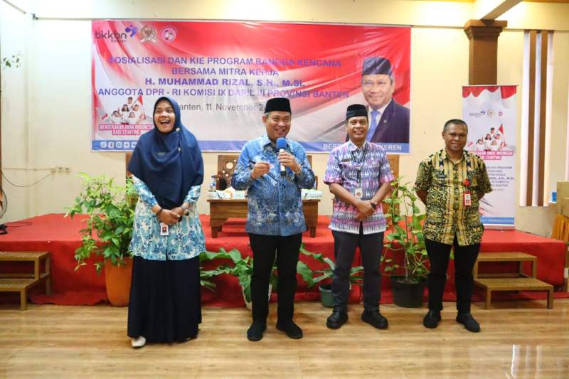 Muhammad Rizal Komisi IX DPR RI Paparkan Pentingnya Cegah Stunting Menuju Indonesia Emas di Bonang Kelapa Dua