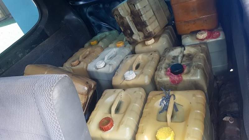 Barang Bukti 11 Derigen Isi Solar Diamankan Polda Babel