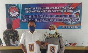 Sesuai Harapan, Calon Kades Kopo Wiria Hamdi Dapat Nomor Urut 01