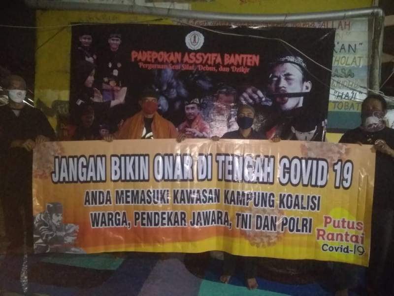 Putus Mata Rantai Virus Corona, Warga Pendekar Jawara Dan TNI-Polri Siap Bersama Patuhi Himbauan Pemerintah&nbsp;Jaga Kamtibmas