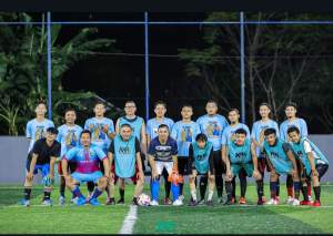 Tanding Bola, Nur Agis dan Achmad Herwandi Ajak Pilkada Kota Serang 2024 Berlangsung Asik dan Riang Gembira