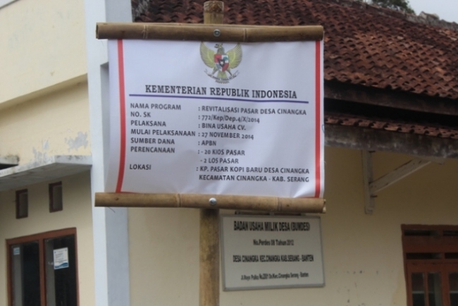 Revitalisasi Pasar Cinangka Diduga Bermasalah