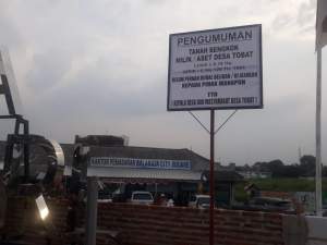 Warga Desa Tobat Klaim Tanah Bengkok Di Proyek Pasar Tematik Sentiong