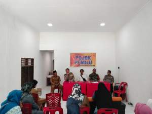 Pojok Pemilu, Polsek TBS  Ingatkan warga Datang Ke TPS