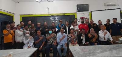 KPU Kota Tangsel usai menggelar Rakor dengan pengurus Parpol peserta Pemilu 2024.